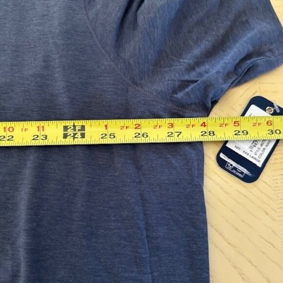 JOHNNIE-O FEATHERWEIGHT MENS GREY S/S T-SHIRT SIZE 3XL EMBROIDERED BLUE SURFER - Picture 9 of 12